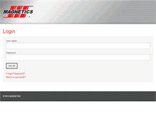 Tablet Screenshot of magnetics.spang.com